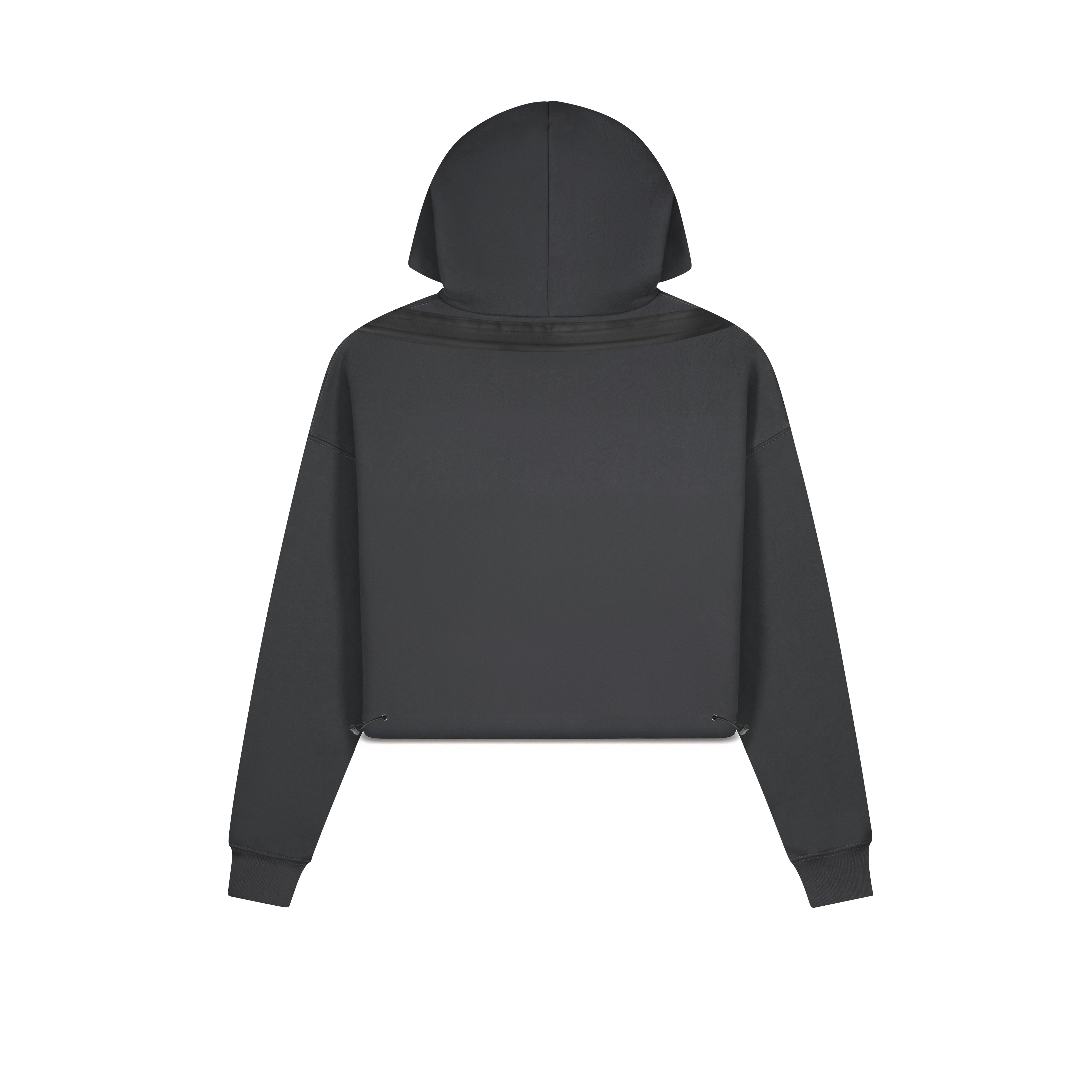 BUBBLE • Ladies Cropped Hoodie ❯ Grey